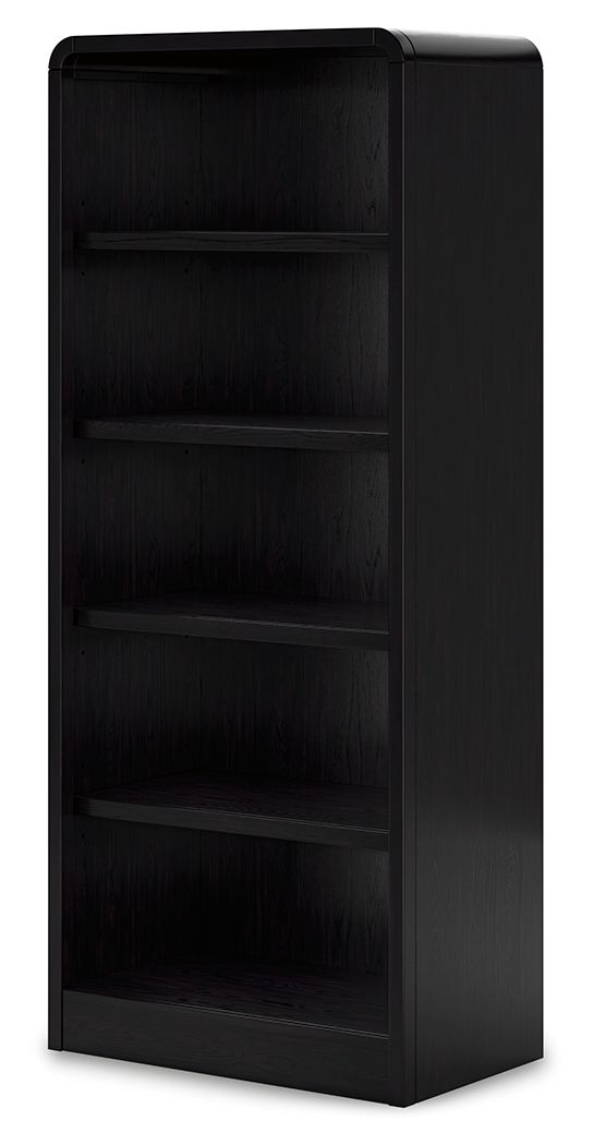 Rowanbeck - Black - Large Bookcase - Hornell Furniture Outlet