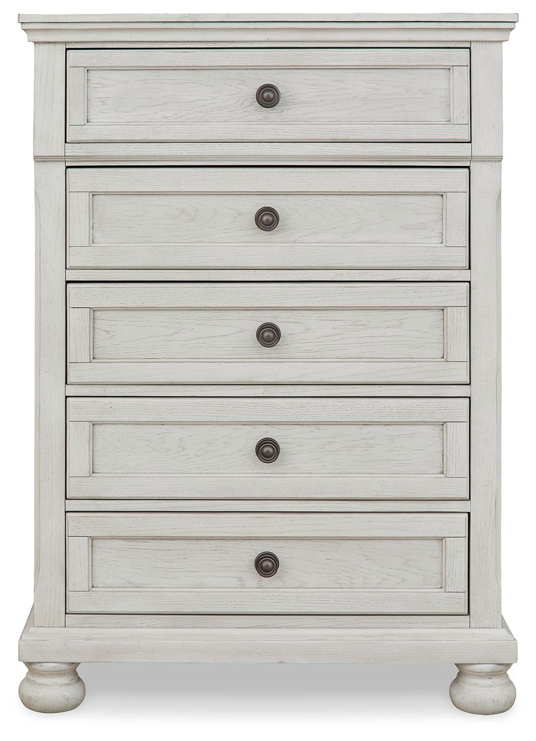 Robbinsdale - Antique White - Five Drawer Chest - Youth - Hornell Furniture Outlet