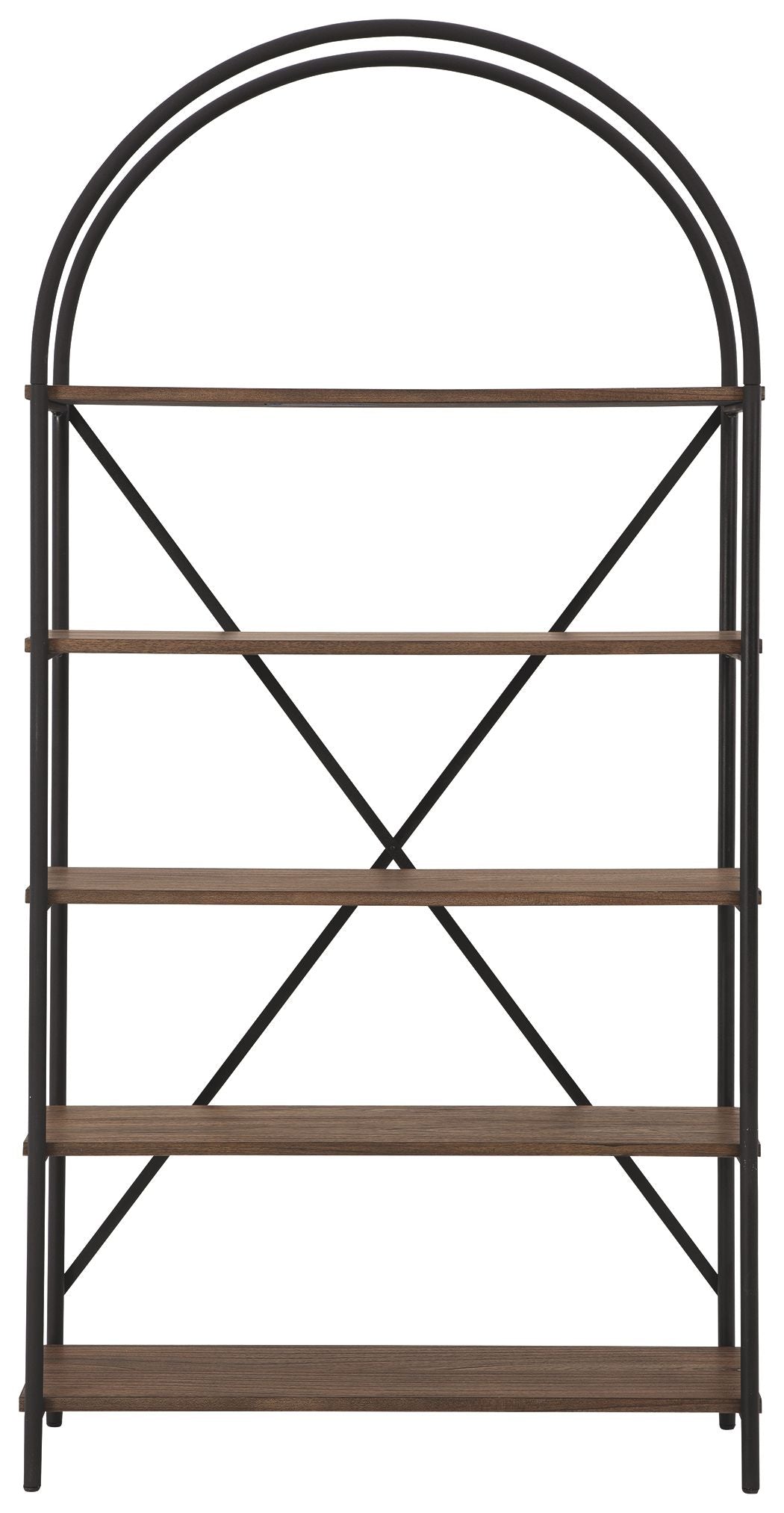 Galtbury - Brown / Black - Bookcase - Hornell Furniture Outlet
