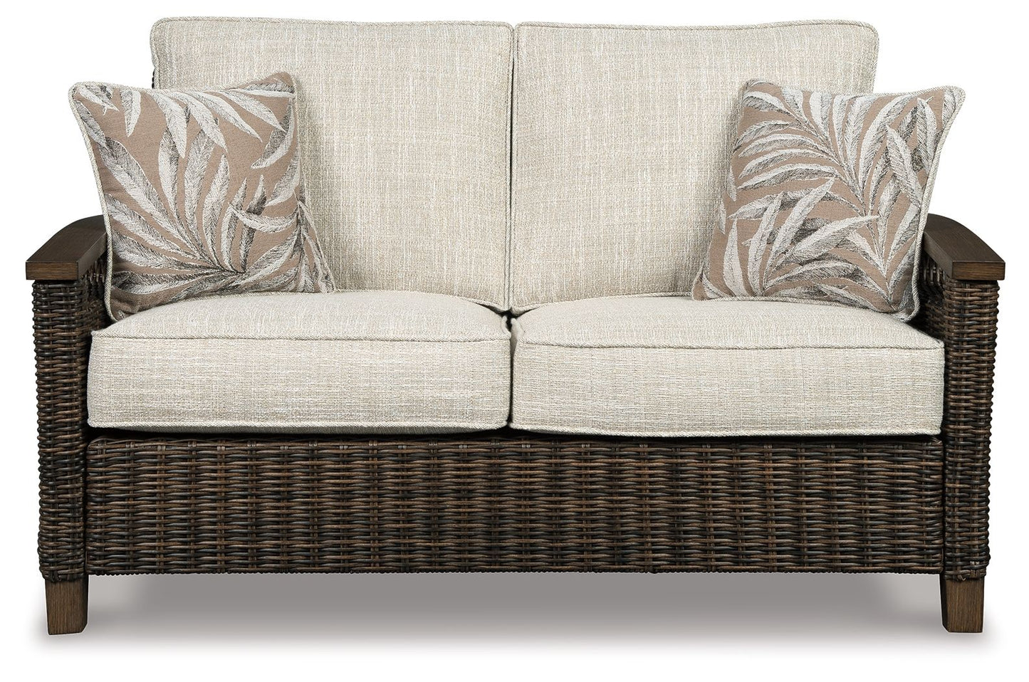 Paradise Trail - Medium Brown - Loveseat w/Cushion - Hornell Furniture Outlet