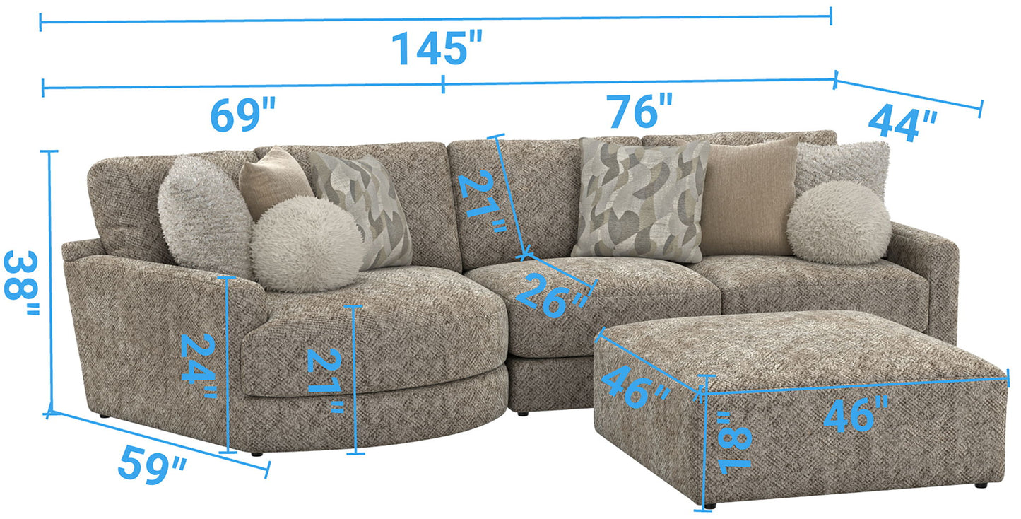 Turner - Sectional - Hornell Furniture Outlet