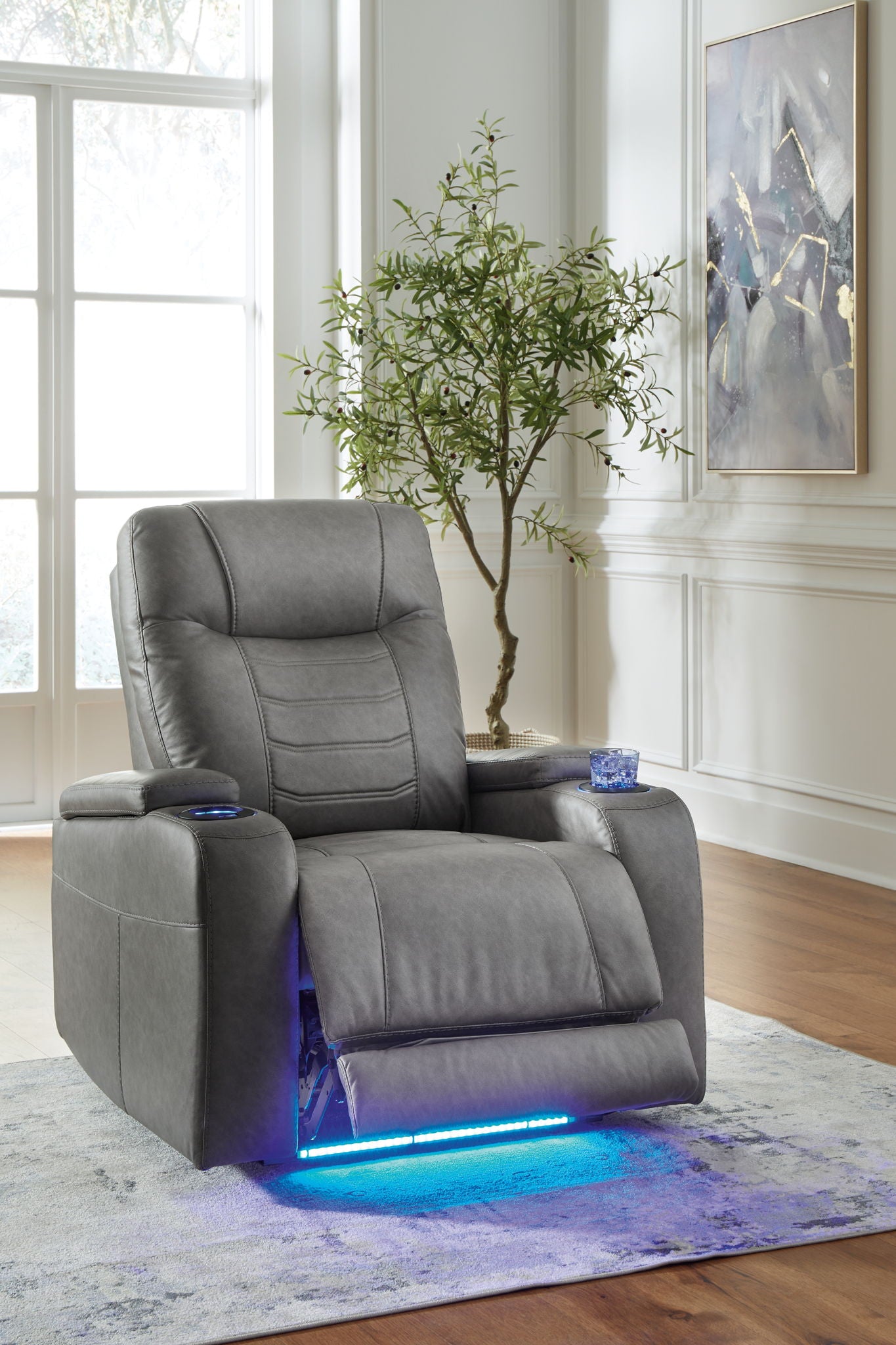Schooner Rocks - Power Recliner / Adj Headrest - Hornell Furniture Outlet