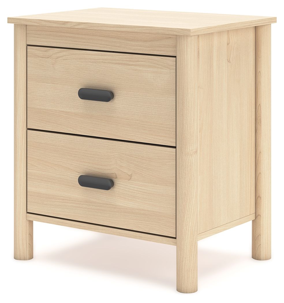 Cabinella - Tan - Two Drawer Night Stand - Hornell Furniture Outlet