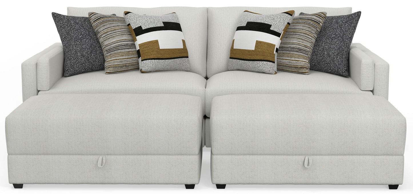 Trevor - Extra Deep Oversized Sofa With Included Storage Cocktail Ottoman - Hornell Furniture Outlet
