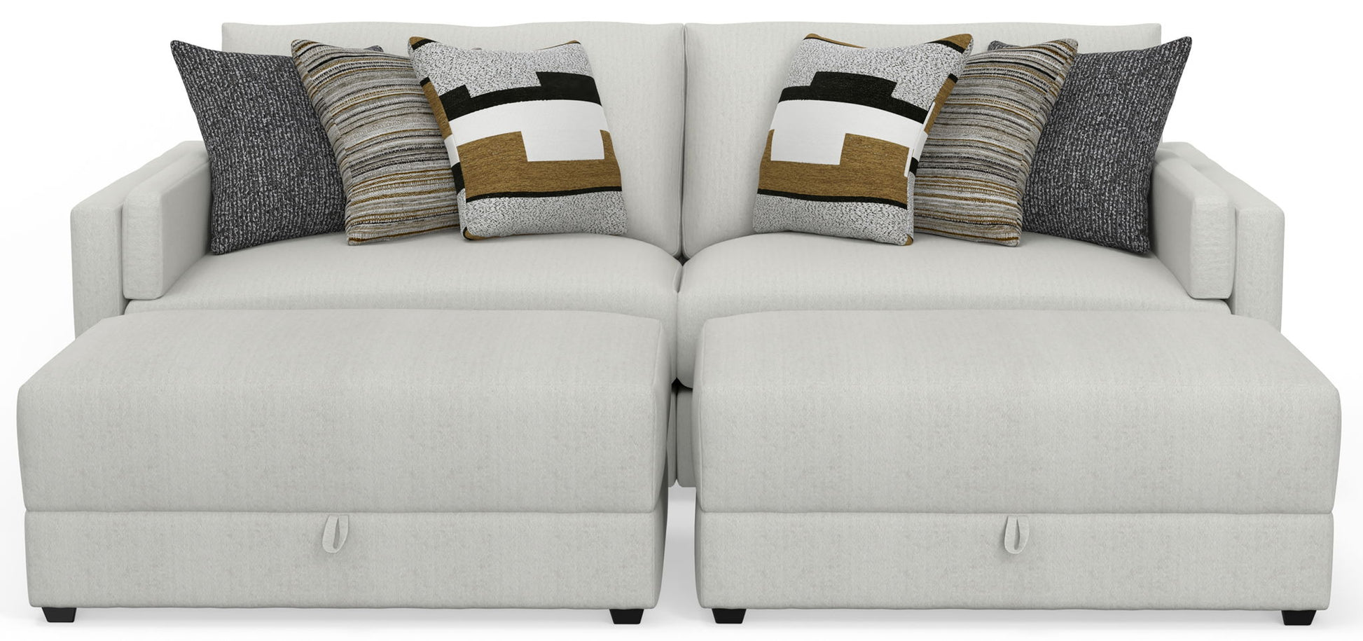 Trevor - Extra Deep Oversized Sofa With Included Storage Cocktail Ottoman - Hornell Furniture Outlet