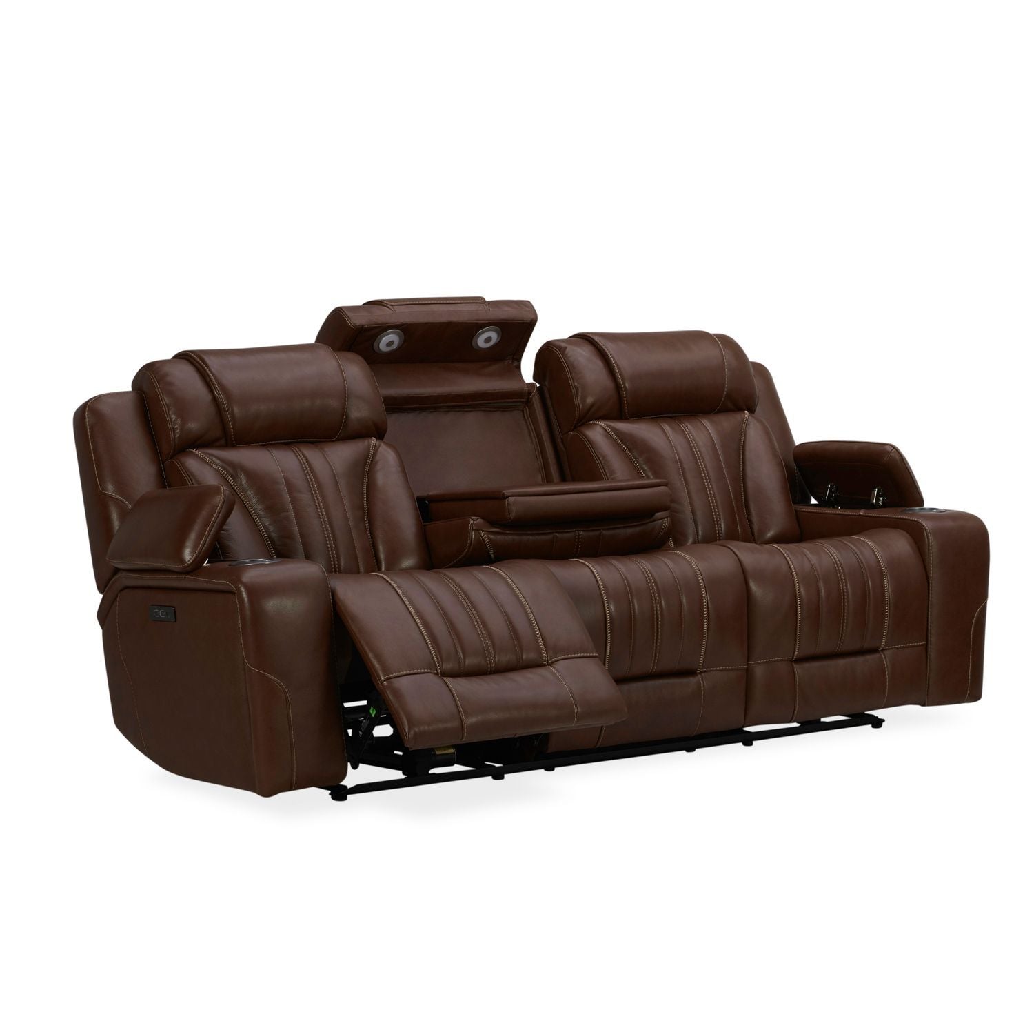 Caswell - Sofa P2 & ZG - Brown - Hornell Furniture Outlet