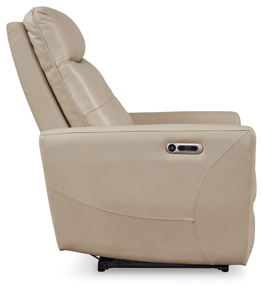 Pisgham - Power Recliner With Adj Headrest - Hornell Furniture Outlet