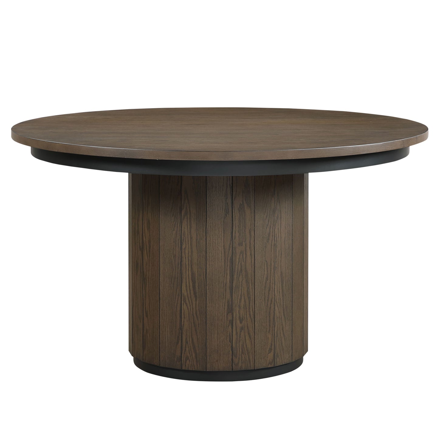 Burlington - Round Dining Table - Brown - Hornell Furniture Outlet