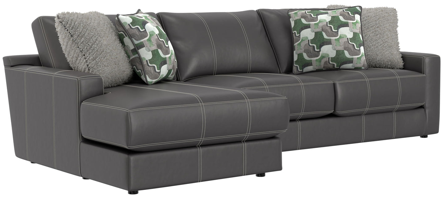 Minori - Italian Leather Sectional - Hornell Furniture Outlet