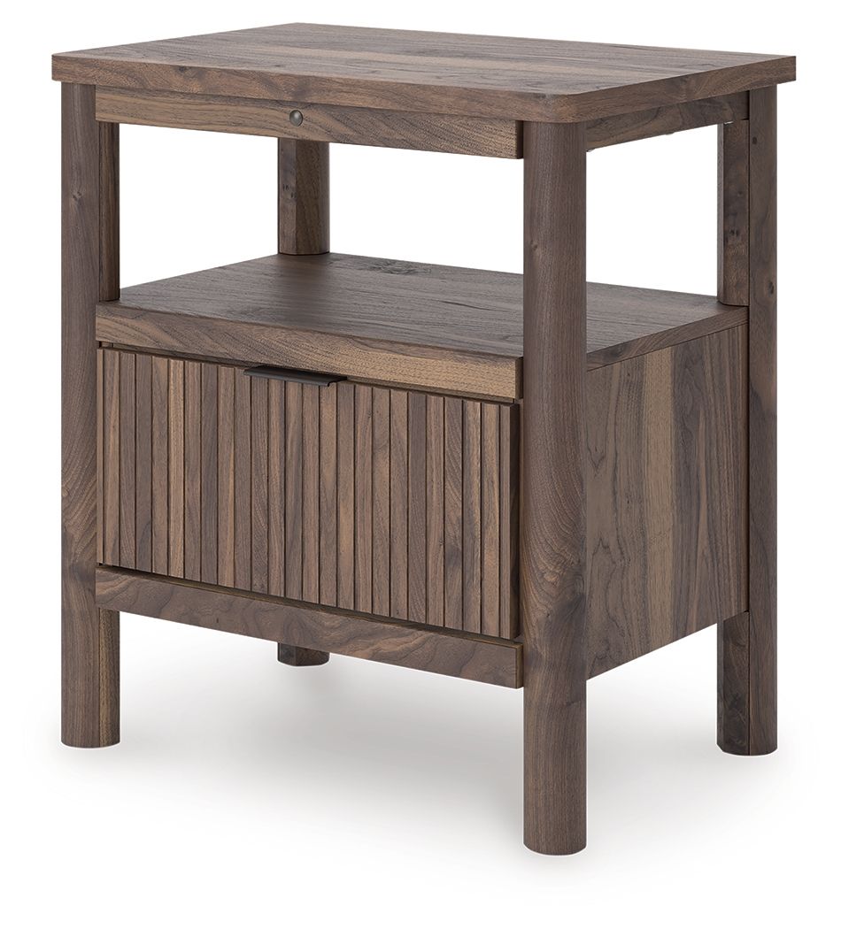 Pamytta - Brown - One Drawer Night Stand - Hornell Furniture Outlet