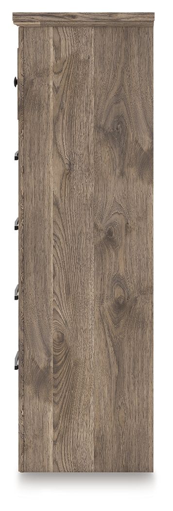 Rusticott - Brown - Five Drawer Chest - Hornell Furniture Outlet