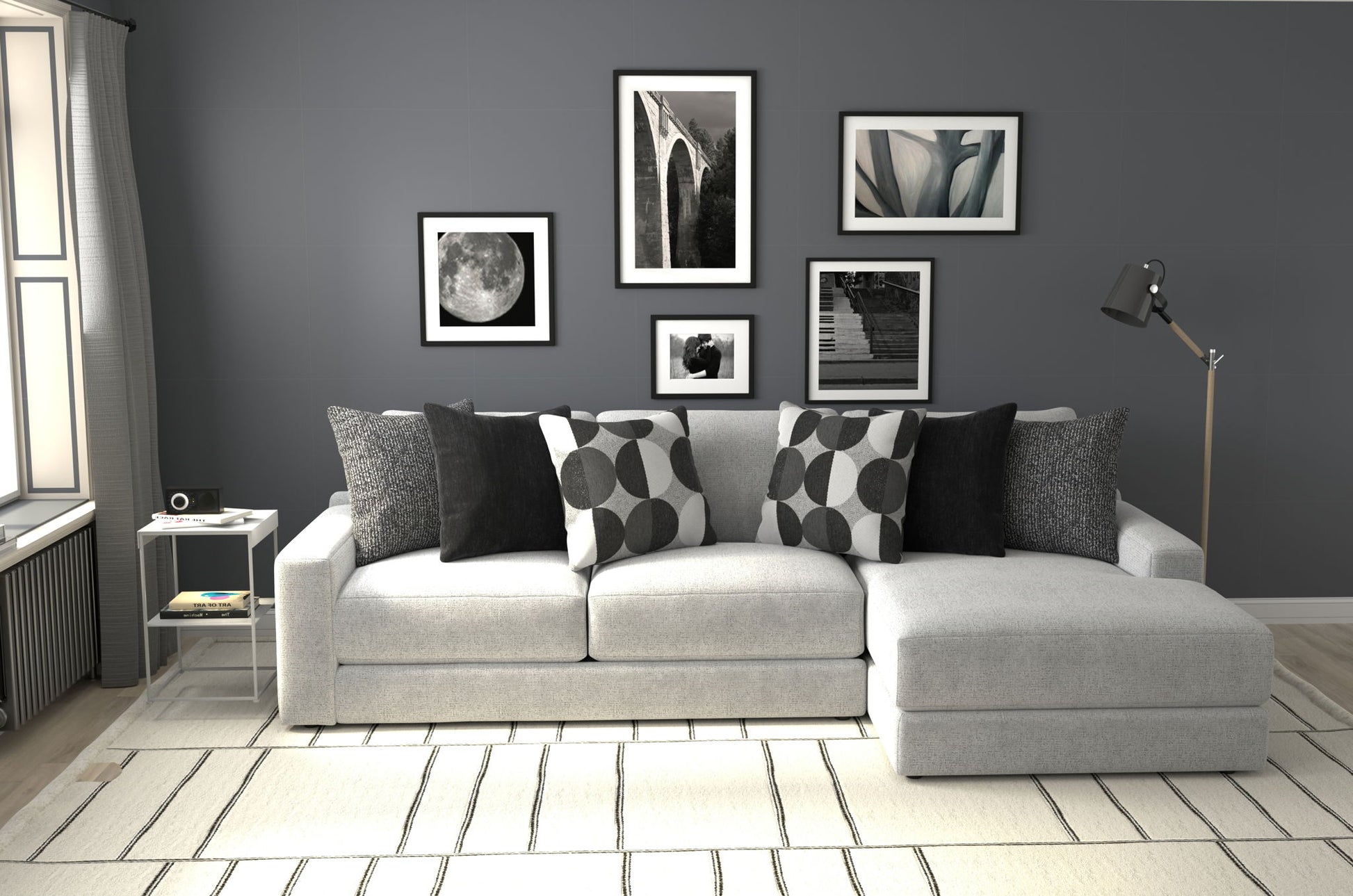 Arlo - Oversized Sofa Chaise - Hornell Furniture Outlet