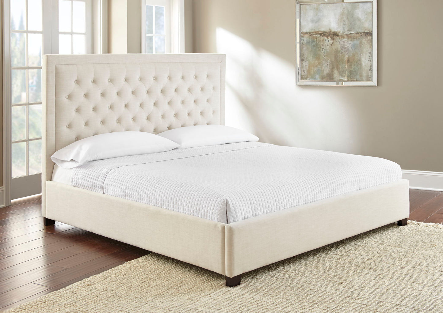 Isadora - King Bed - White