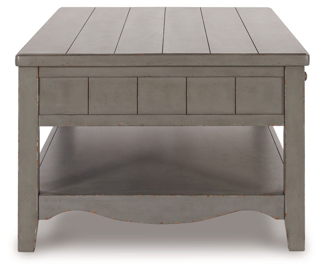 Charina - Antique Gray - Rectangular Cocktail Table - Hornell Furniture Outlet