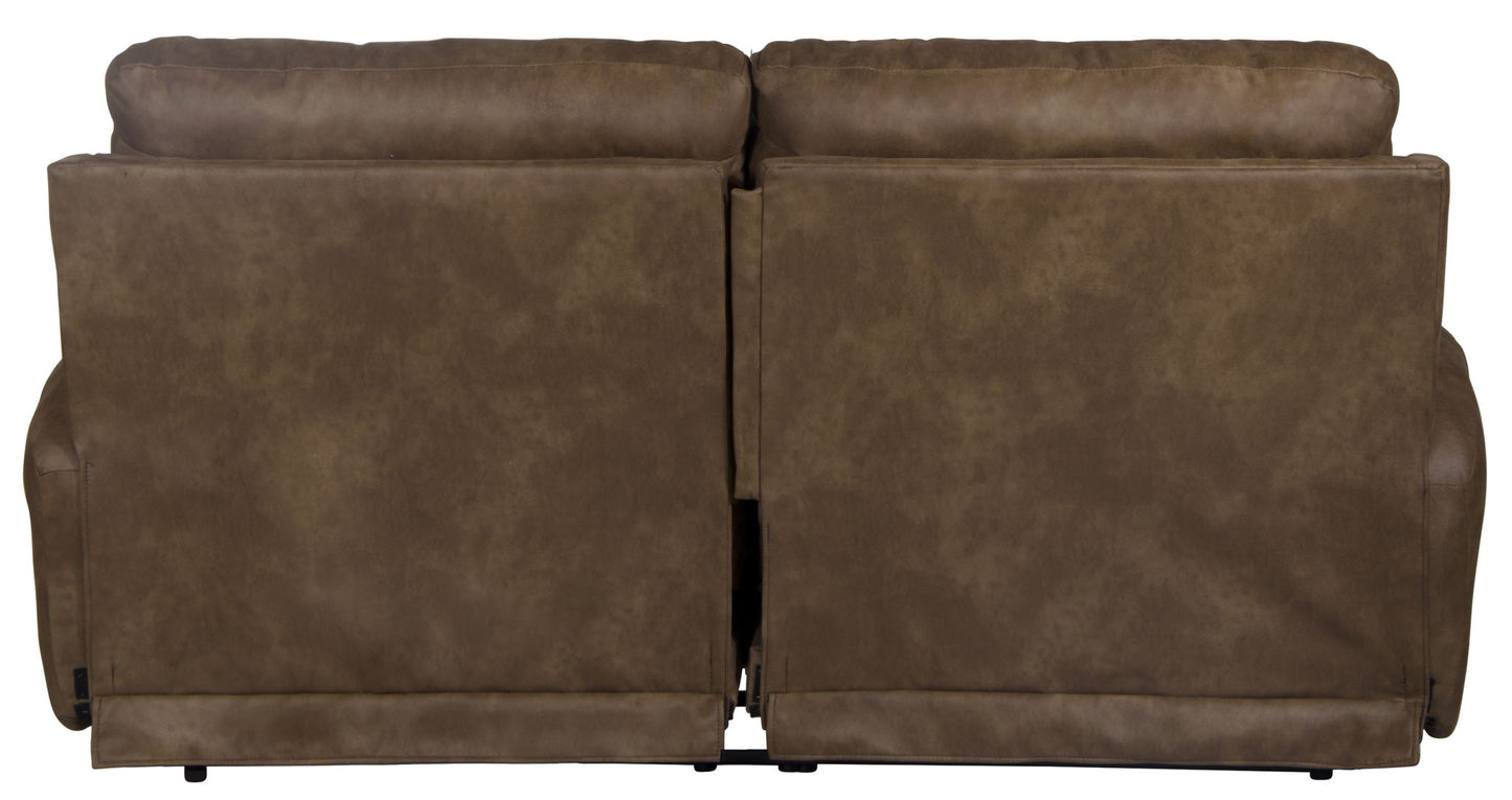 Justine - Lay Flat Reclining Sofa - Burlap - Hornell Furniture Outlet