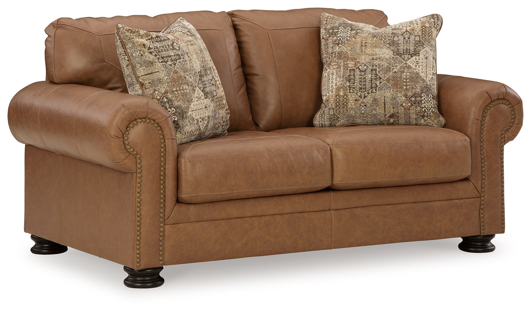 Carianna - Caramel - Loveseat - Hornell Furniture Outlet