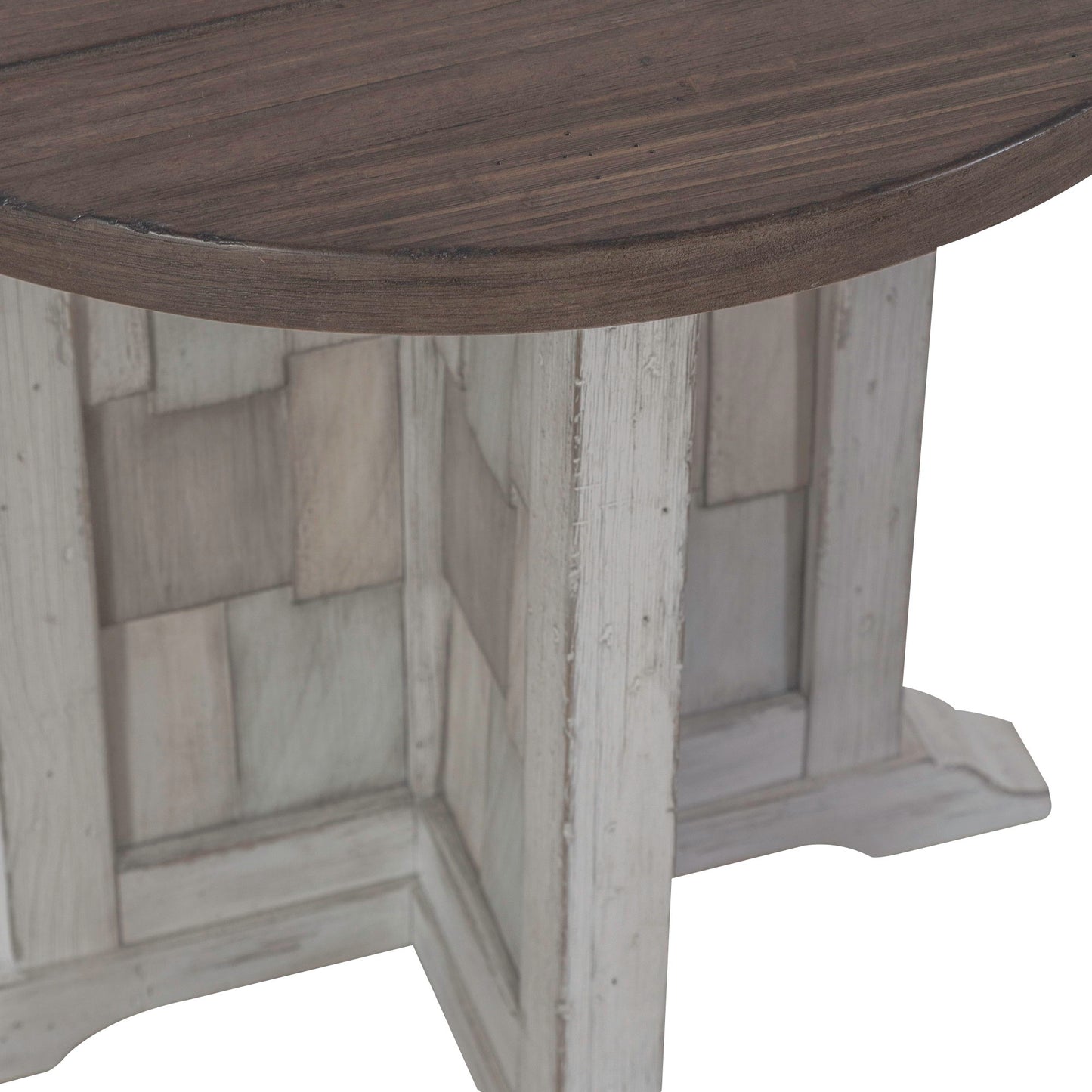River Place - Round Chairside Table - White - Hornell Furniture Outlet