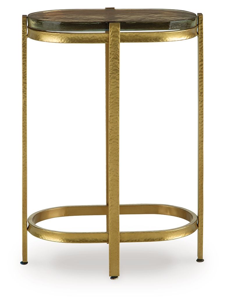 Porterville - Gold Finish - Accent Table - Hornell Furniture Outlet