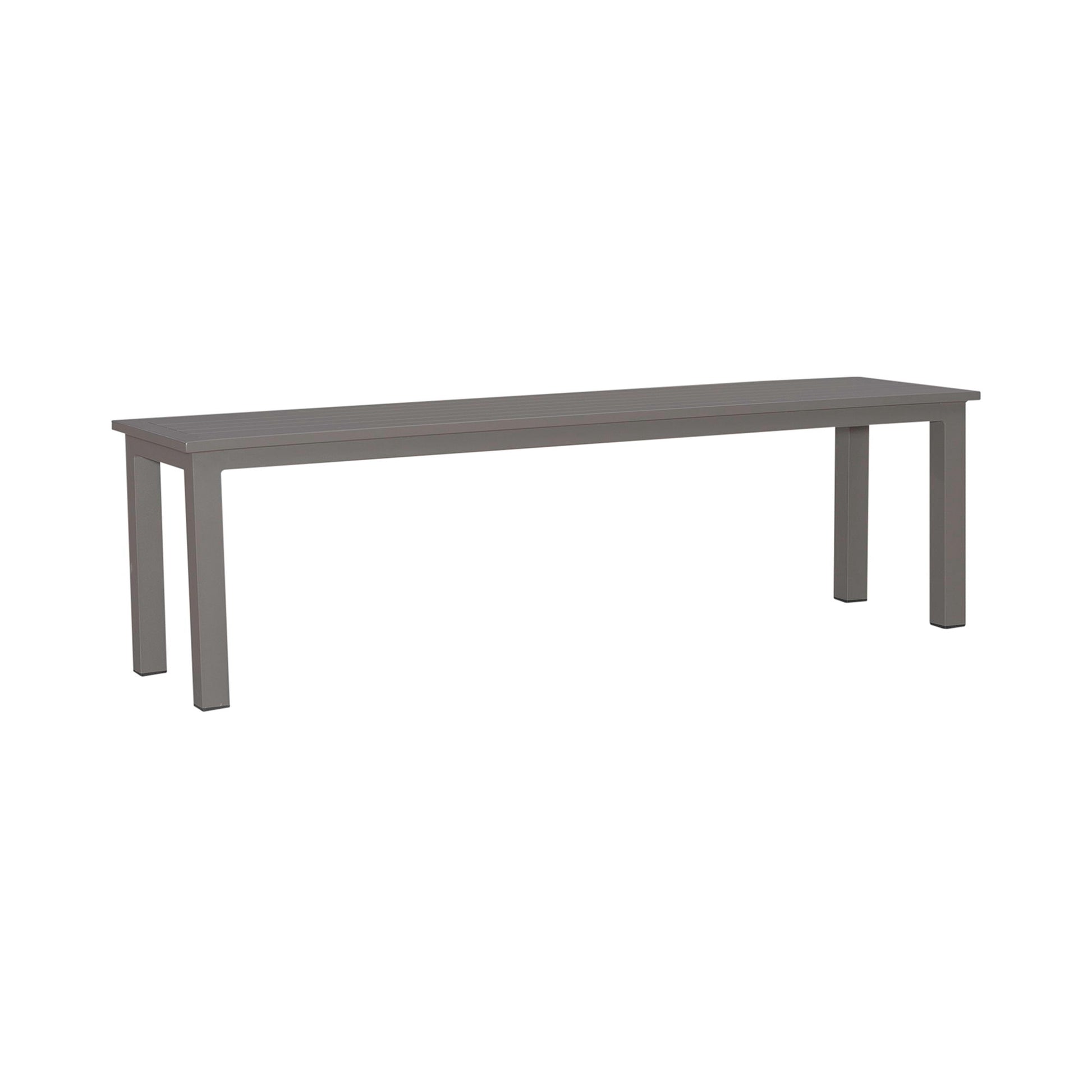Plantation Key - Outdoor Dining Bench - Granite - Hornell Furniture Outlet