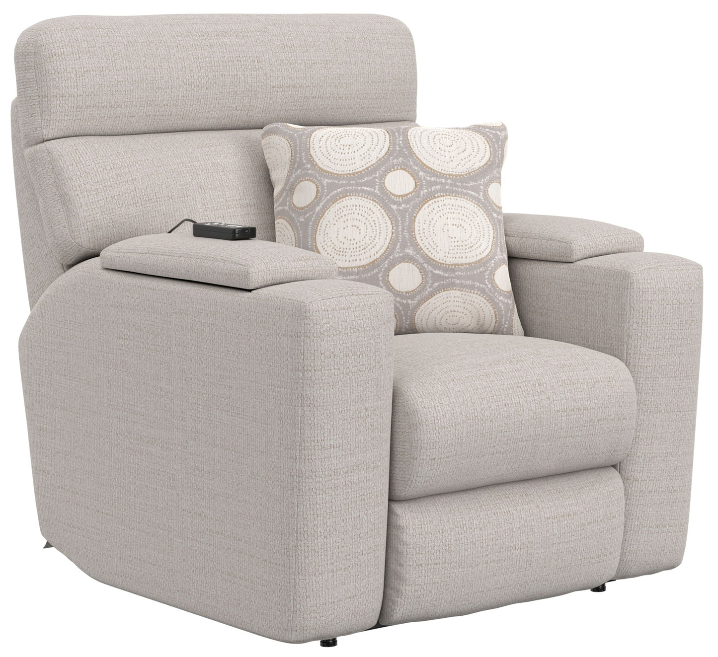 Sanctuary - Health & Wellness Power Lay Flat Recliner With Power Adjustable Headrest And Lumbar / Therapeutic Heat & Massage - Winter - Hornell Furniture Outlet