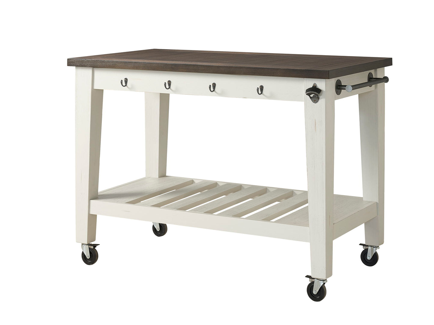 Cayla - Kitchen Cart - Two Tone - Hornell Furniture Outlet