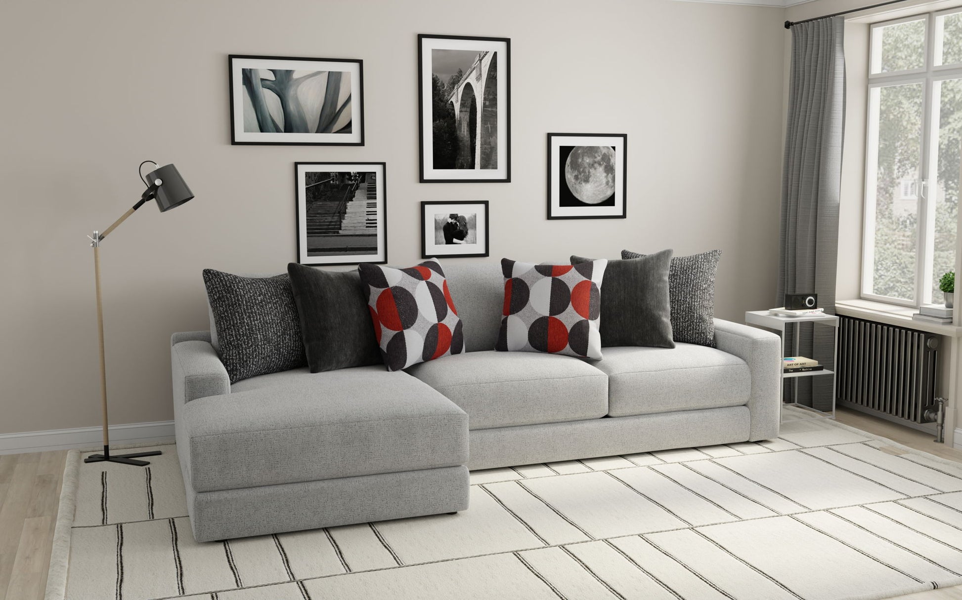 Arlo - Oversized Sofa Chaise - Hornell Furniture Outlet