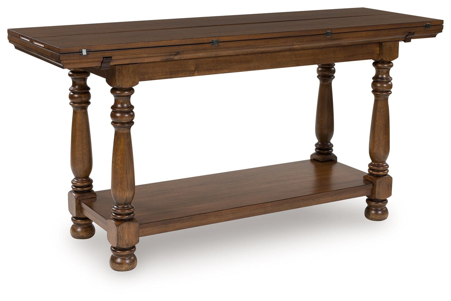 Sturlayne - Brown - Flip Top Sofa Table - Hornell Furniture Outlet