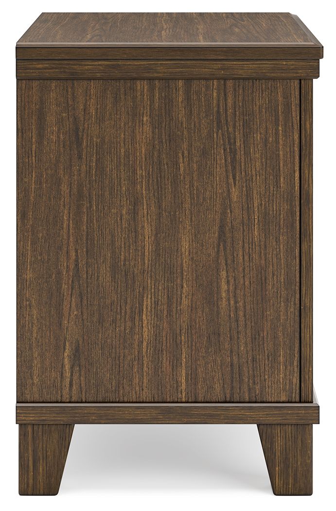 Shawbeck - Medium Brown - Two Drawer Night Stand - Hornell Furniture Outlet