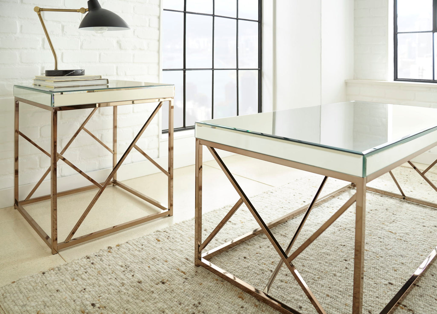 Evelyn - Cocktail Table - Beige - Hornell Furniture Outlet