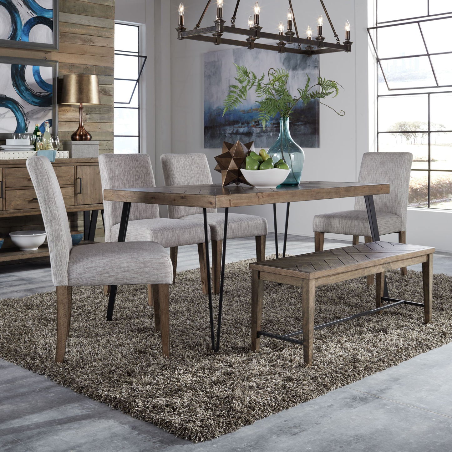 Horizons - Rectangular Table Set - Hornell Furniture Outlet