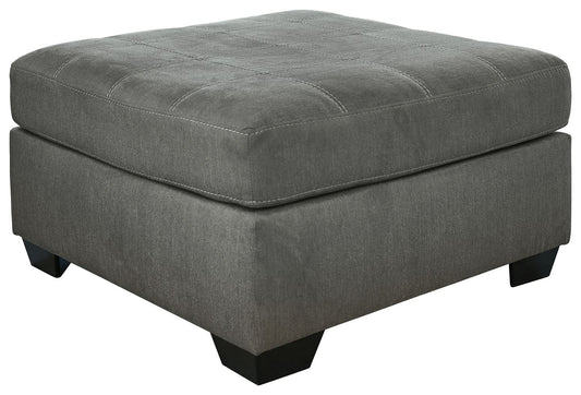 Pitkin - Slate - Oversized Accent Ottoman - Hornell Furniture Outlet
