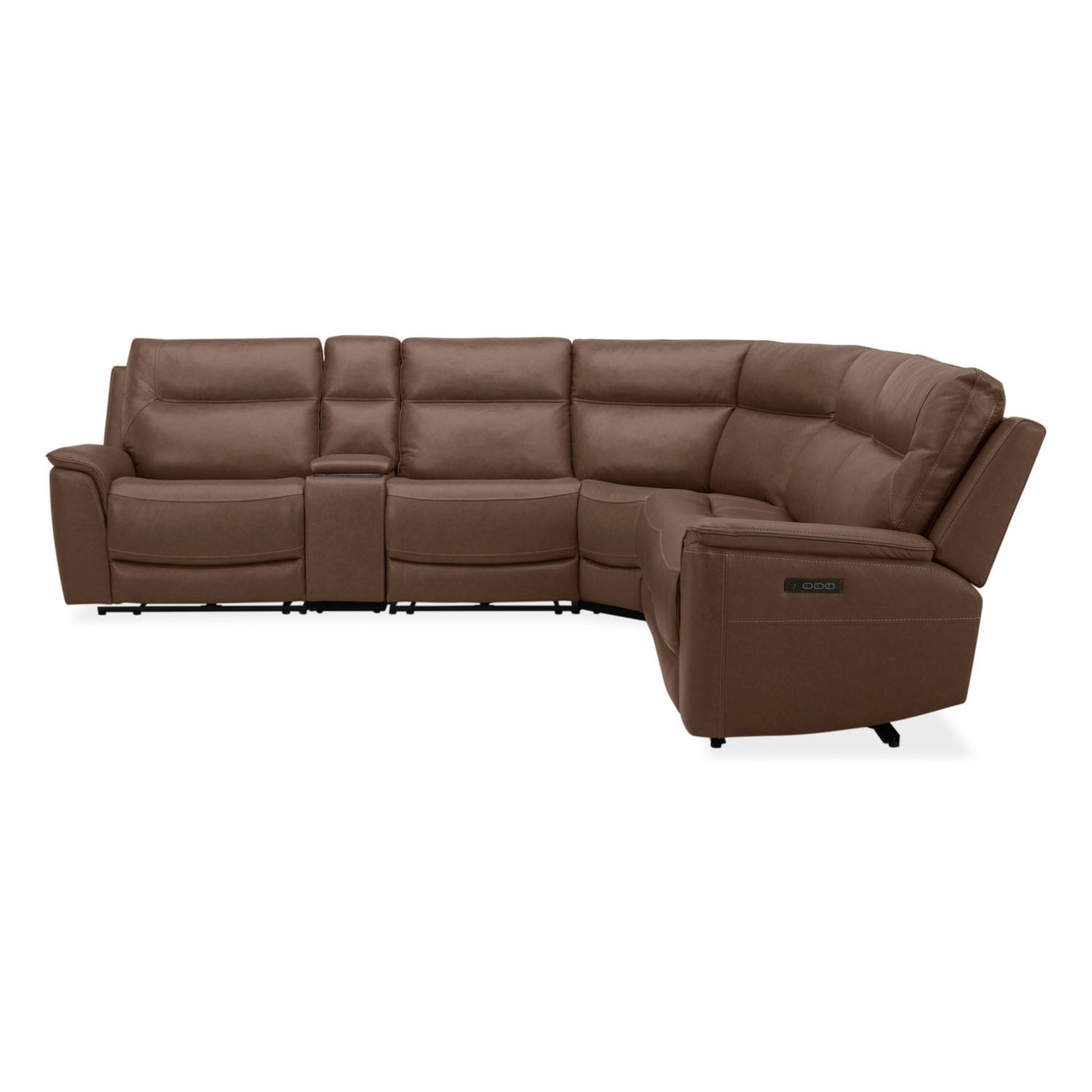 Collins - 6 Piece Sectional - Brown - Hornell Furniture Outlet