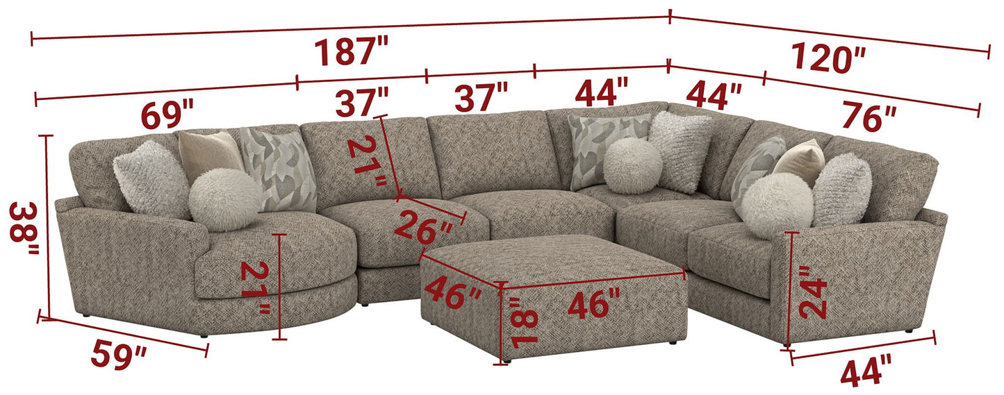 Turner - Sectional - Hornell Furniture Outlet
