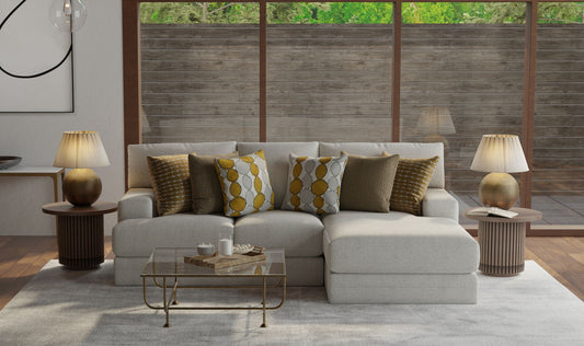 Tori - Sectional With Comfort Coil Seating And Accent Pillows Included - Hornell Furniture Outlet