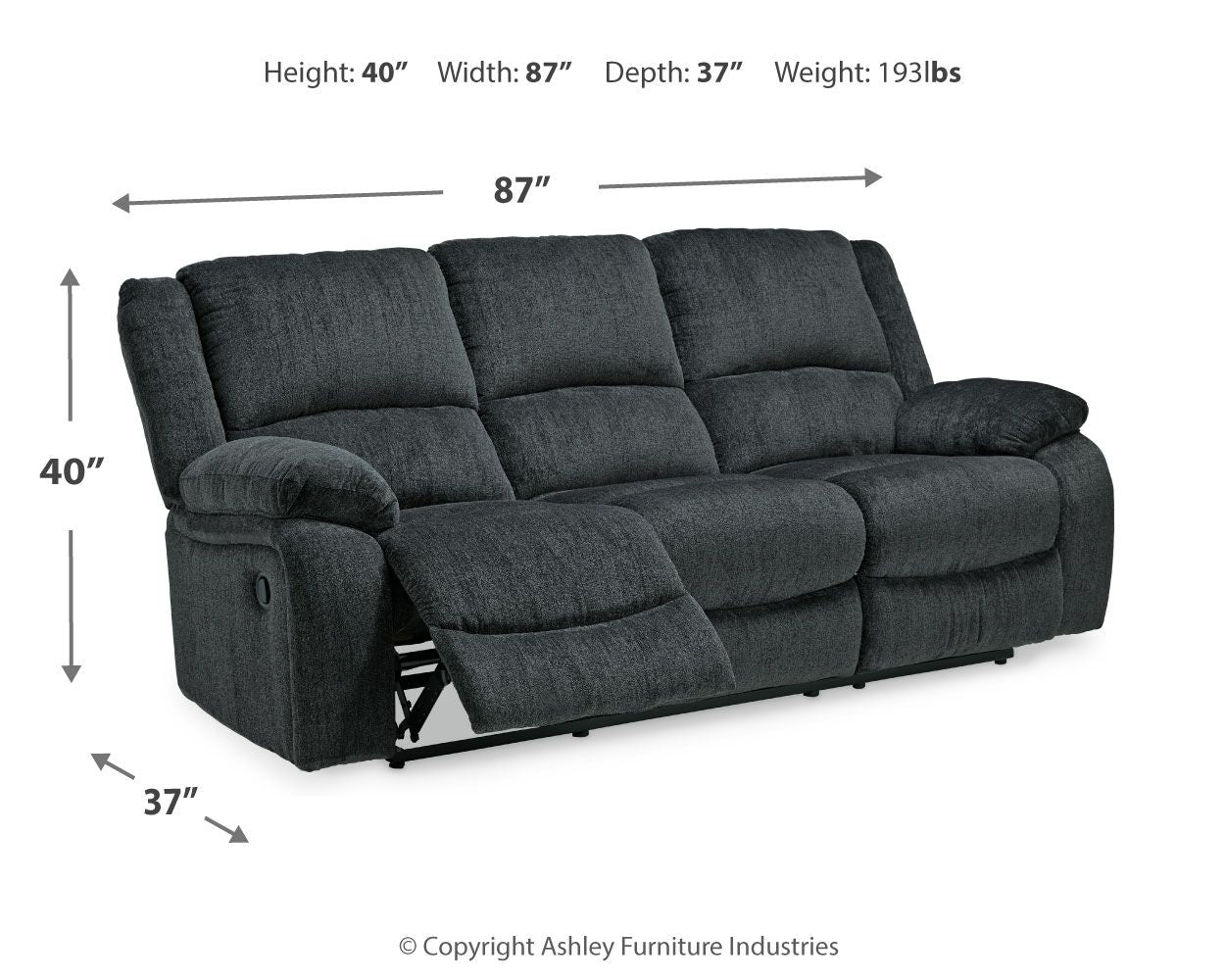 Draycoll - Reclining Sofa - Hornell Furniture Outlet