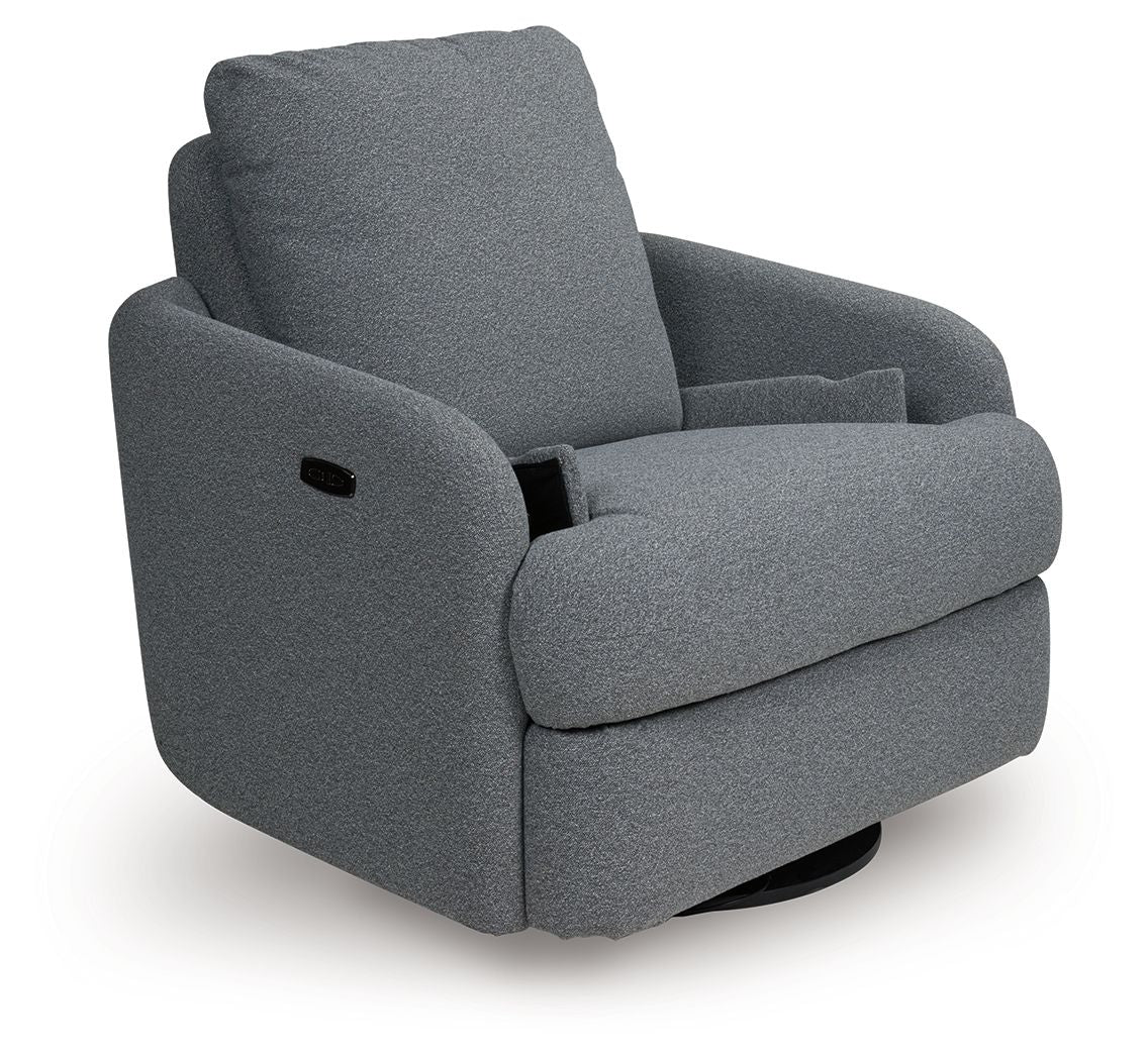 Alainmont Next - Gen Nuvella - Swivel Power Recliner - Hornell Furniture Outlet