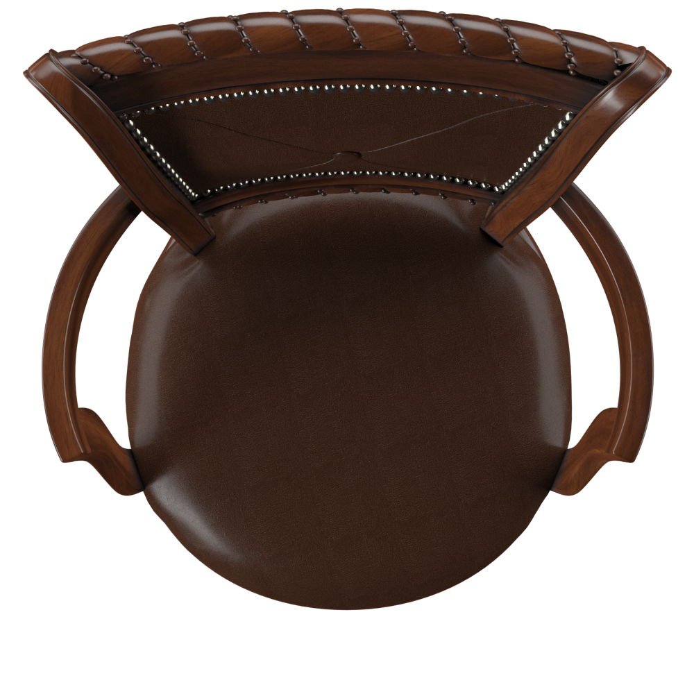 Antoinette - PU Swivel Bar Chair (Set of 2) - Dark Brown - Hornell Furniture Outlet