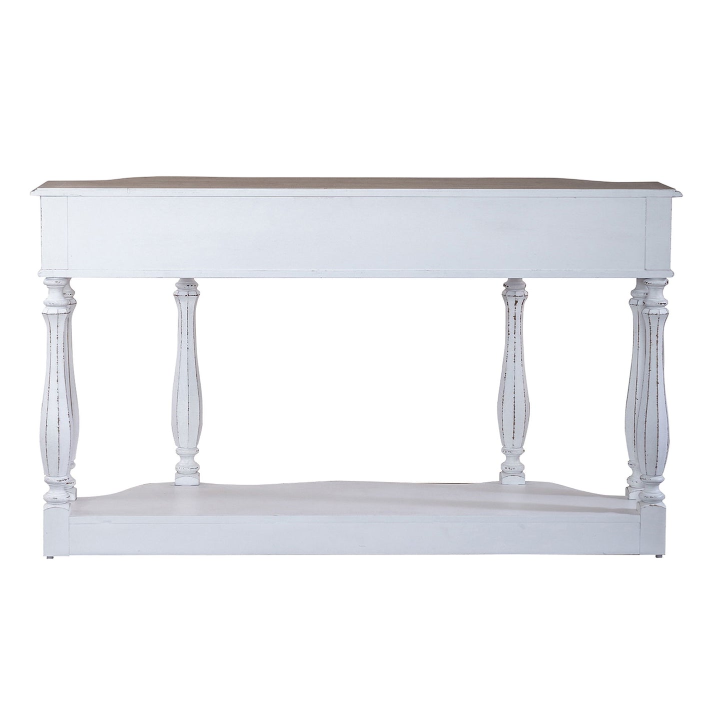 Magnolia Manor - Hall Console Table - White - Hornell Furniture Outlet