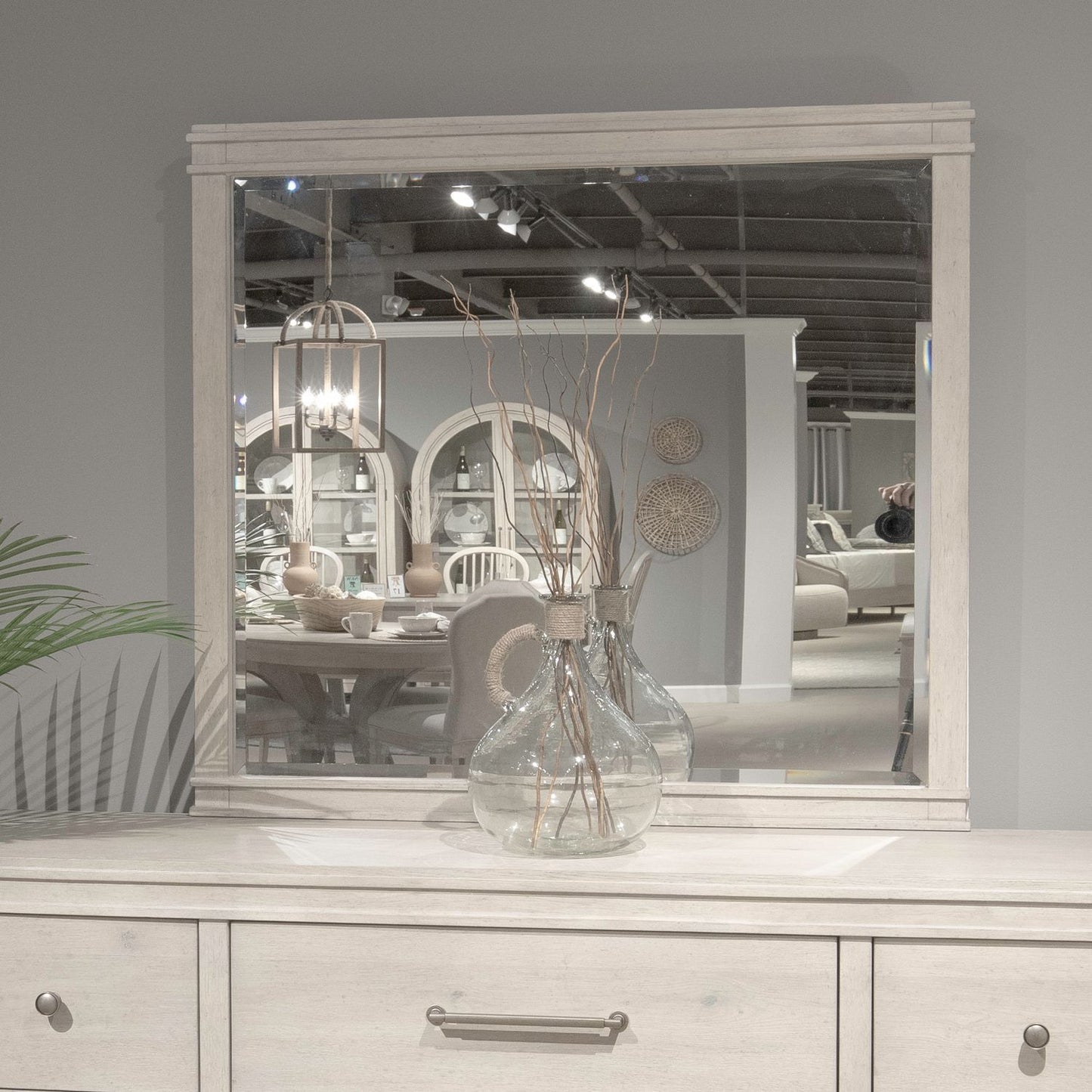 New Haven - Mirror - White - Hornell Furniture Outlet