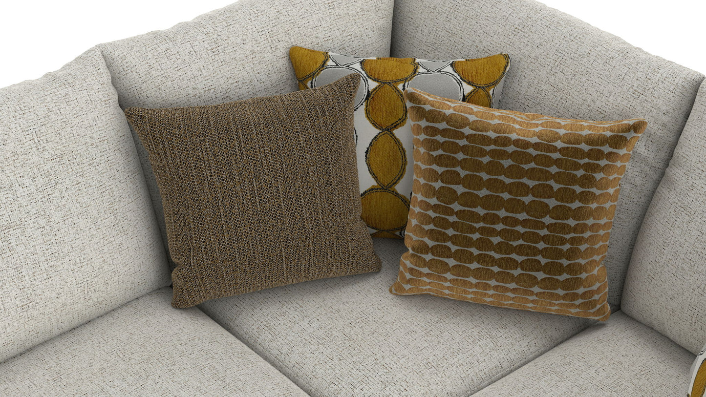 Tori - Sectional With Comfort Coil Seating And Accent Pillows Included - Hornell Furniture Outlet