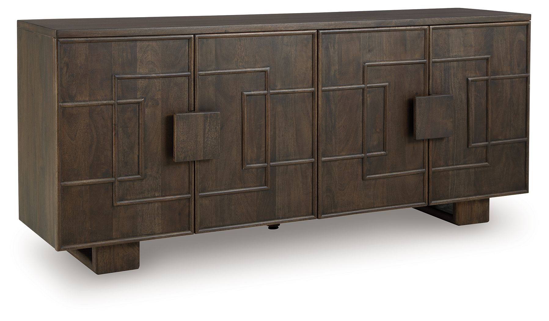 Cato - Dark Brown - Accent Cabinet - Hornell Furniture Outlet