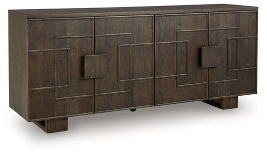 Cato - Dark Brown - Accent Cabinet - Hornell Furniture Outlet