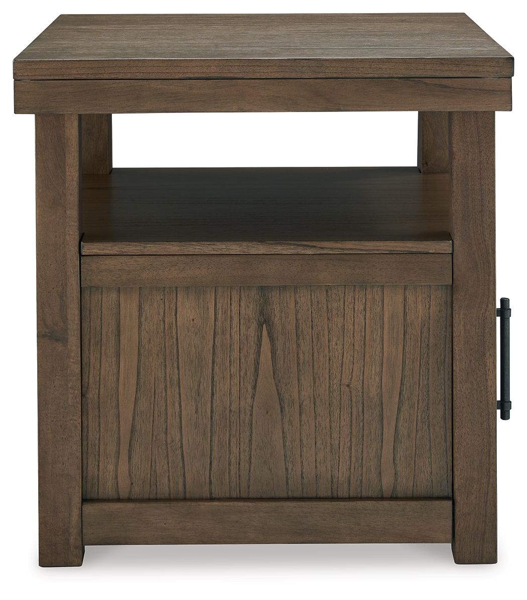 Boardernest - Brown - Rectangular End Table - Hornell Furniture Outlet