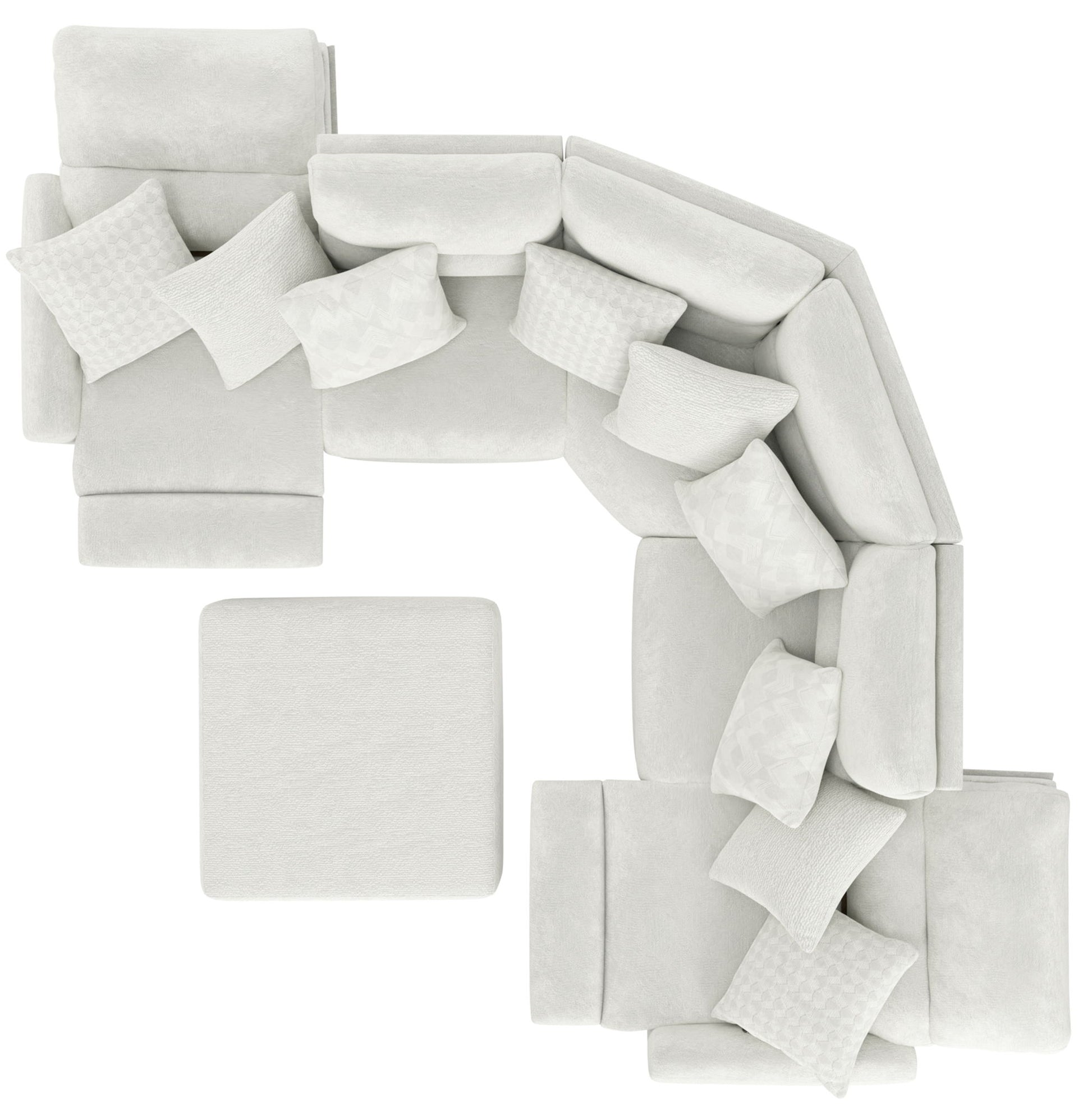 Majesty - Deep Seating Power Reclining Sectional - Hornell Furniture Outlet