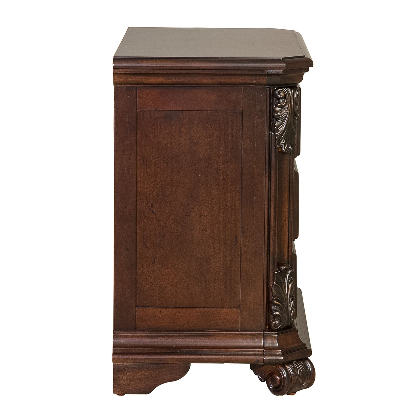 Messina Estates - 3 Drawer Nightstand - Dark Brown - Hornell Furniture Outlet