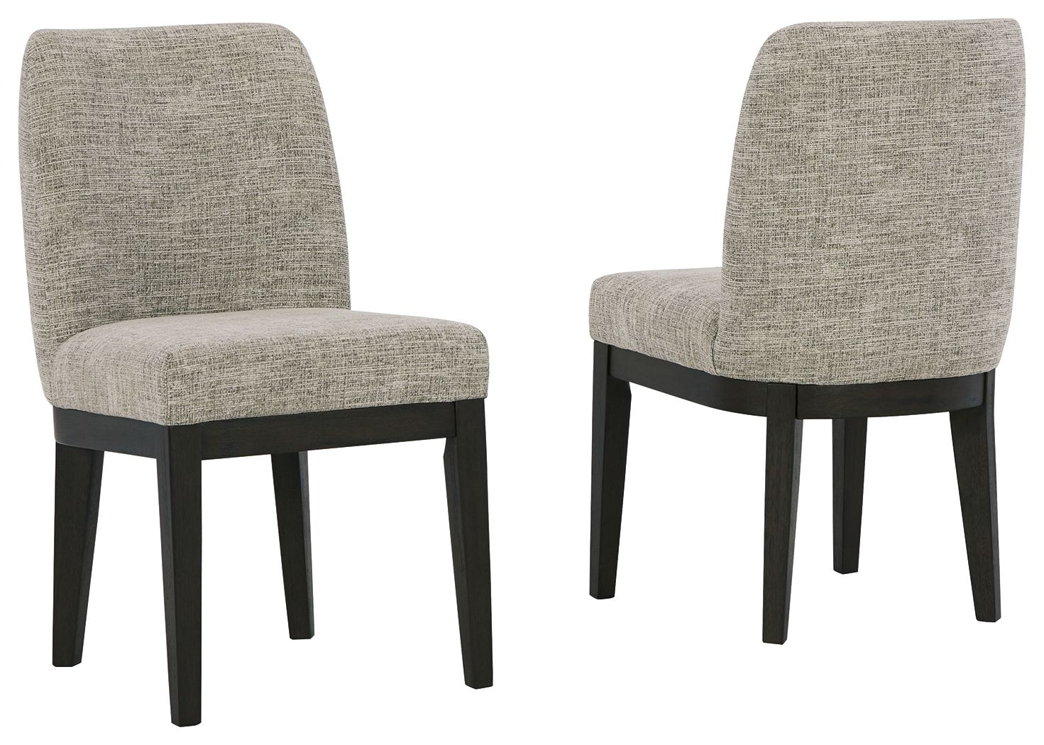 Burkhaus - Beige / Dark Brown - Dining UPH Side Chair (Set of 2) - Hornell Furniture Outlet