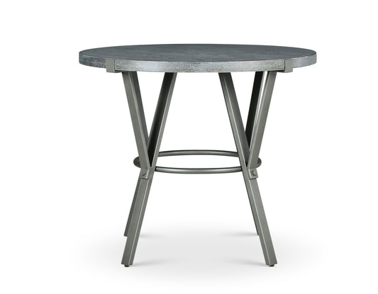 Portland - Round Counter Table - Dark Gray - Hornell Furniture Outlet