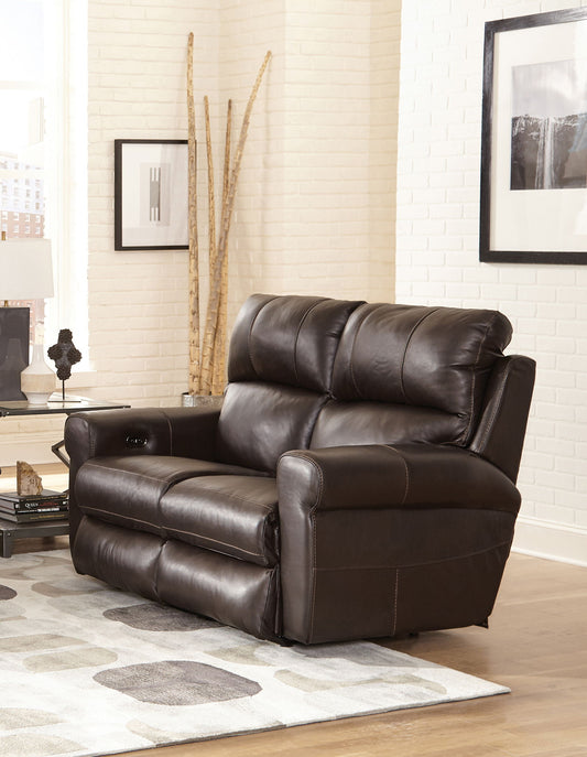 Torretta - Power Lay Flat Reclining Loveseat - Hornell Furniture Outlet