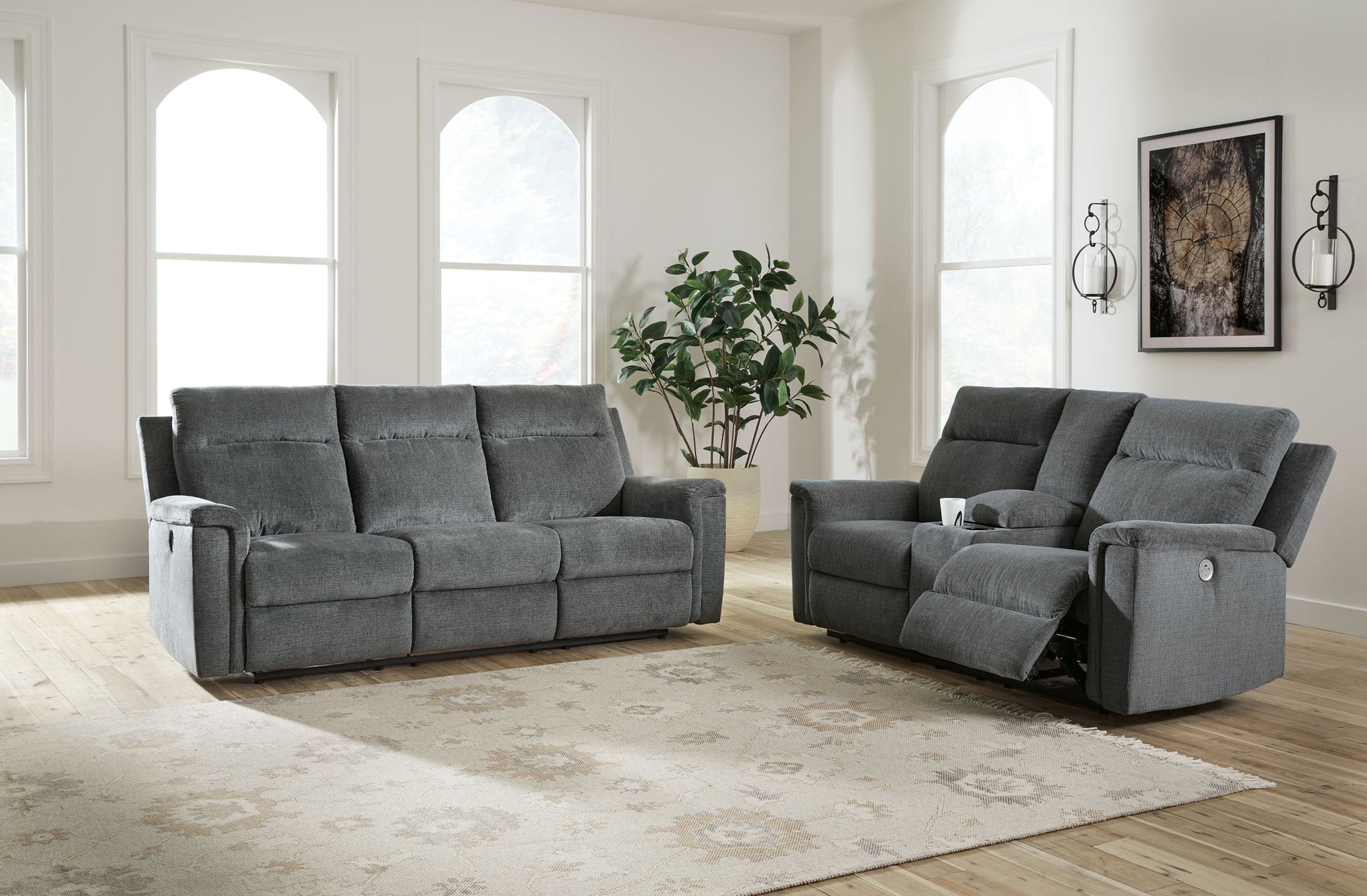 Barnsana - Reclining Living Room Set - Hornell Furniture Outlet