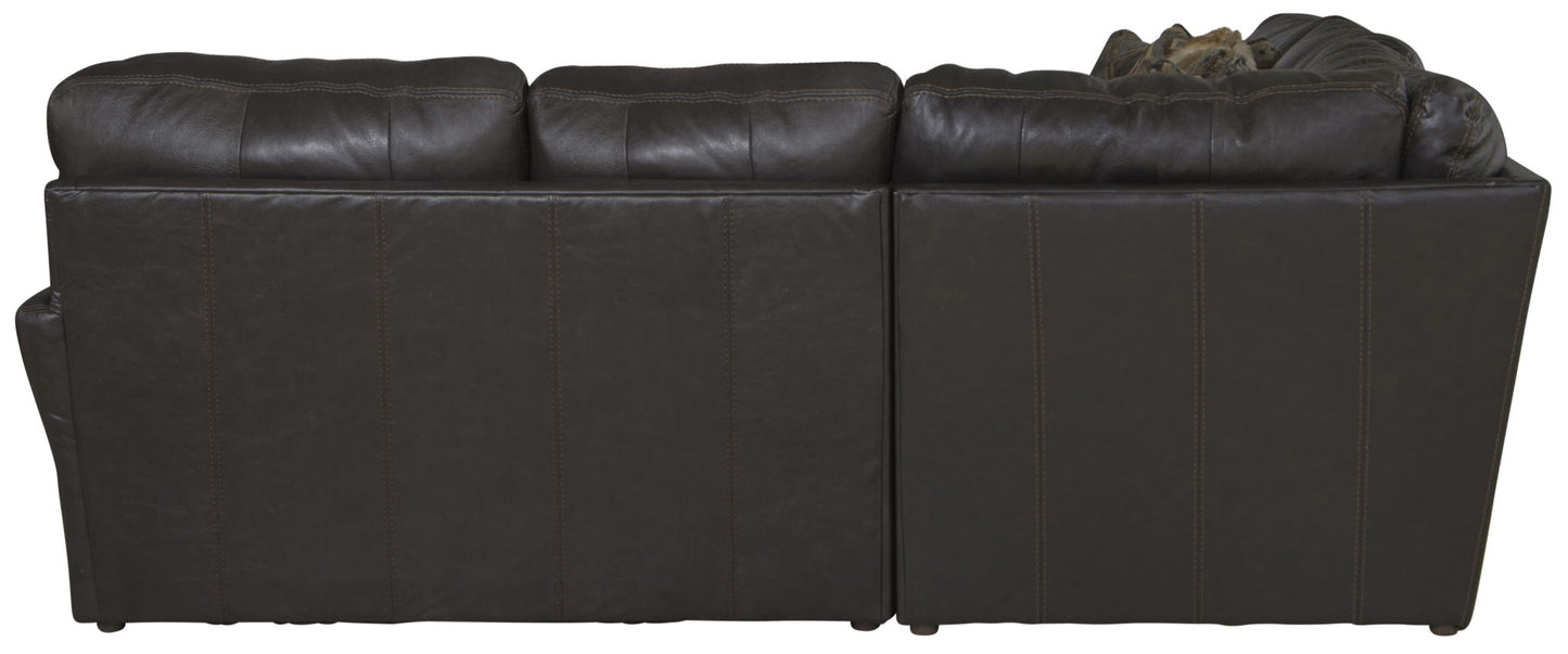 Denali - Italian Leather Match Sectional - Hornell Furniture Outlet